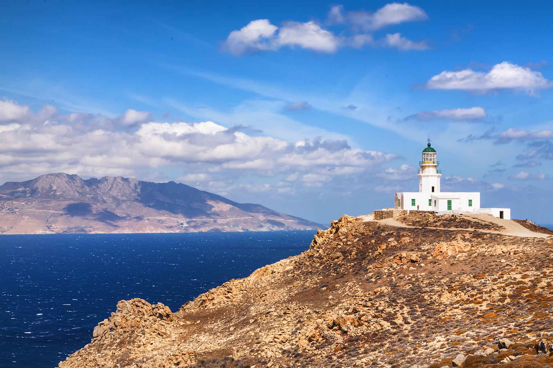 Armenistis Lighthouse in Mykonos